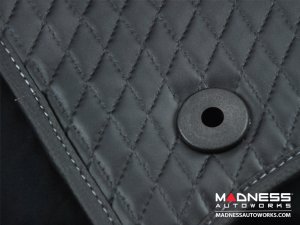 FIAT 500L Floor & Cargo Mat Set - Leather - Inpelle - Black FIAT 500L Floor & Cargo Mat Set - Leather - Inpelle - Black